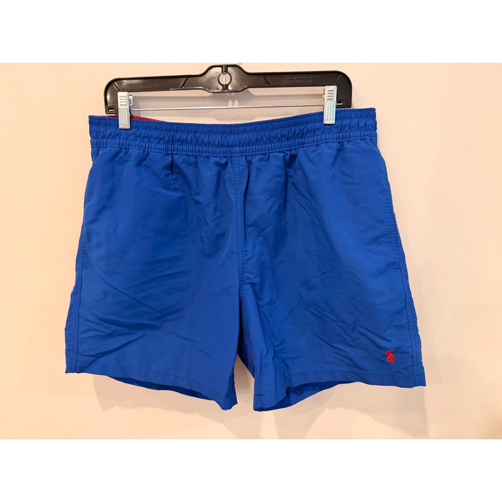 Polo Ralph Lauren Blue Traveler‎ Swim Trunks Shorts L NWOT